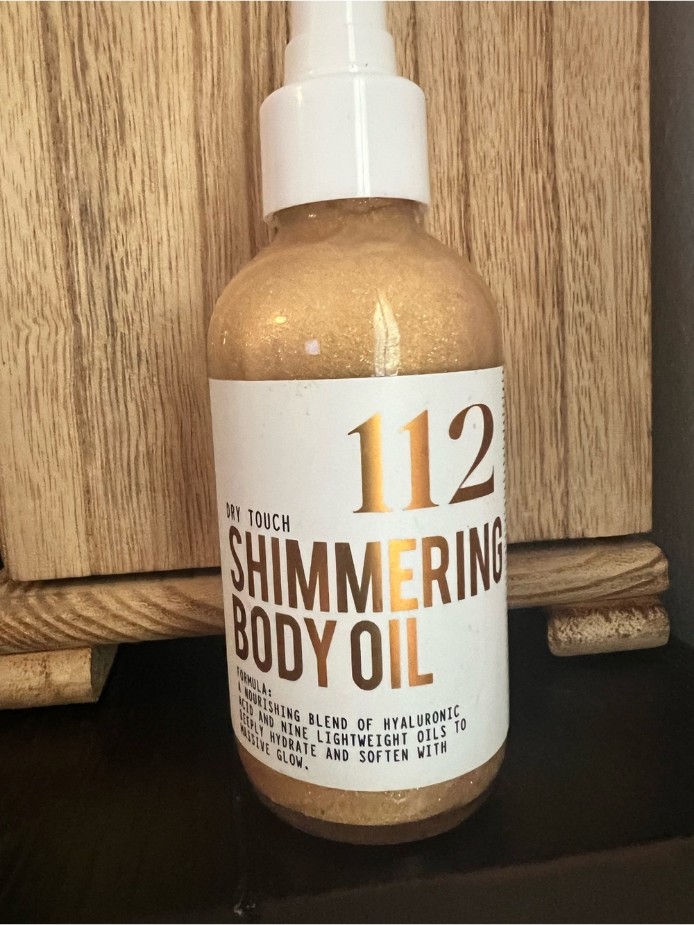 Miim Miic 112 Shimmering Body Oil 107 Peachy Fruits Glow 4oz